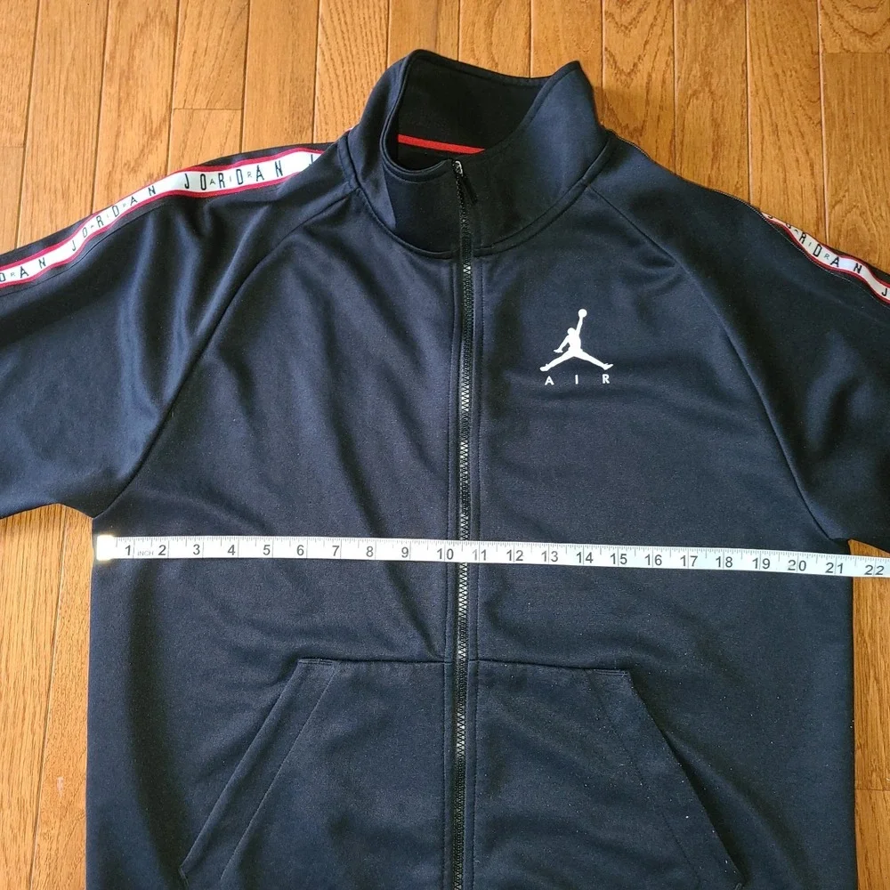Nike Air Jordan Jumpman Tricot Jacket Men's Size Med Black Red White Full Zip